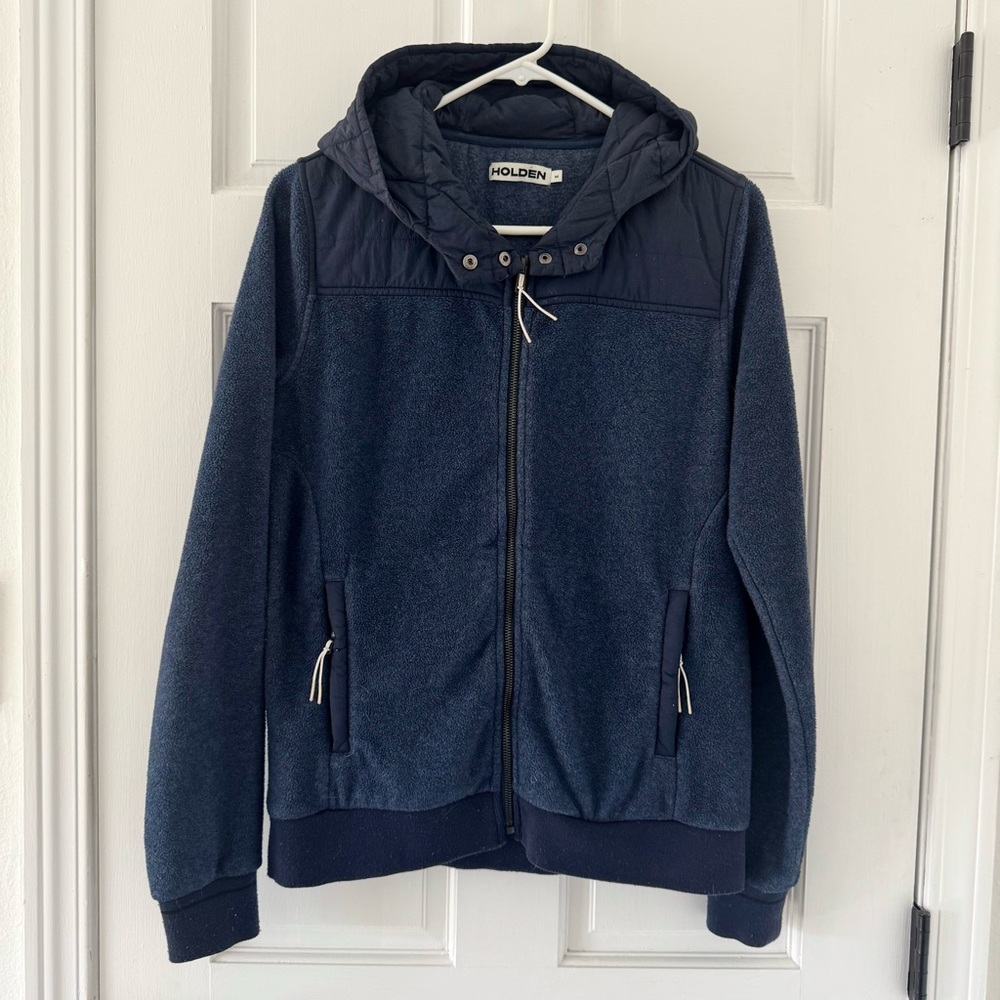 Holden Outerwear Navy Blue Hooded Fleece